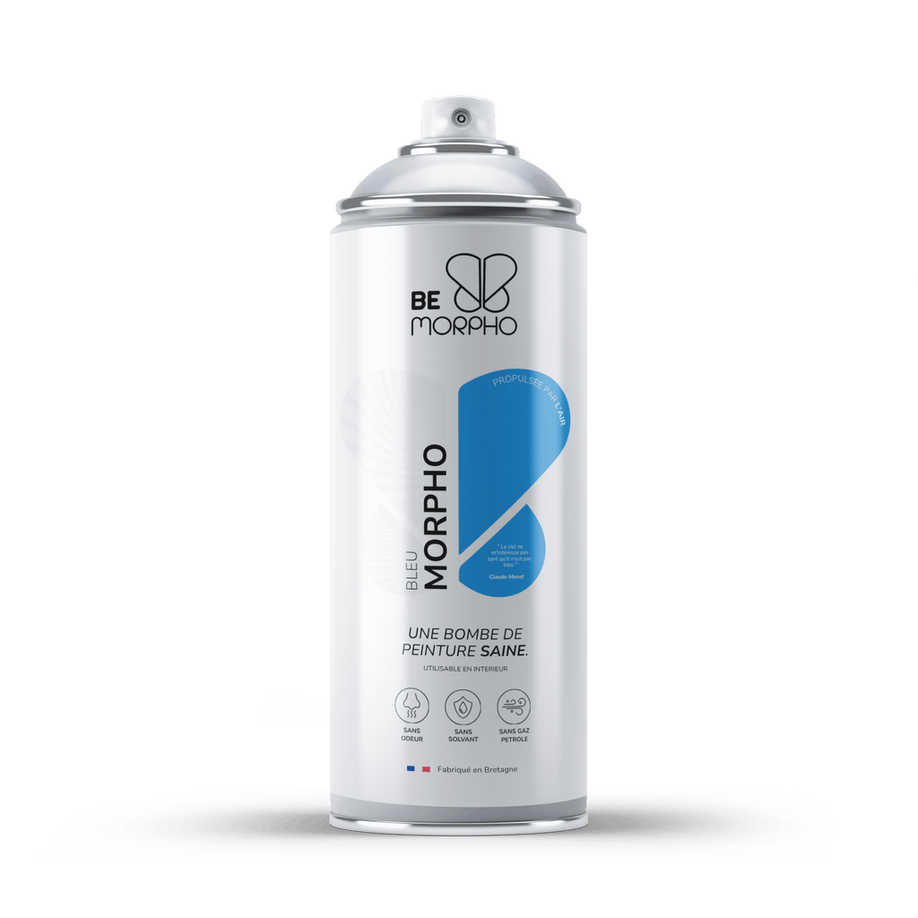 Bombe de peinture BLEU MORPHO – Be Morpho