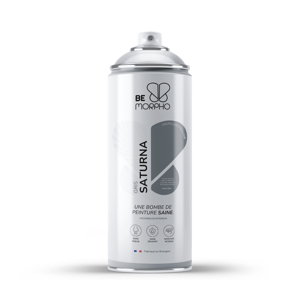 Bombe de peinture GRIS SATURNIA  Be Morpho