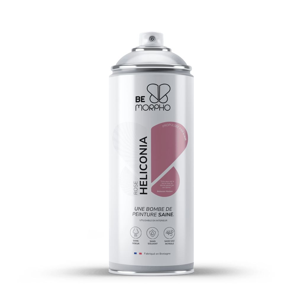 Bombe de peinture ROSE HELICONIA  BeMorpho