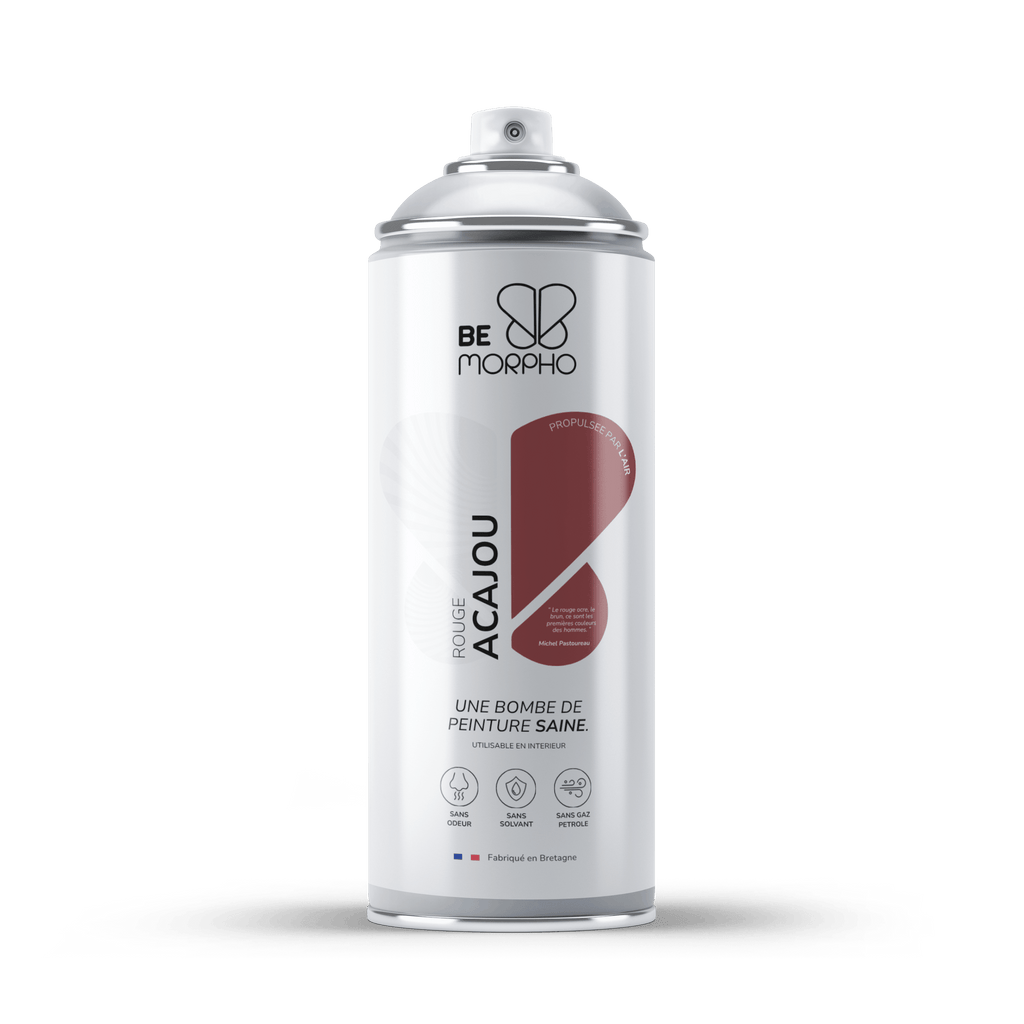 Bombe de peinture ROUGE ACAJOU – Be Morpho