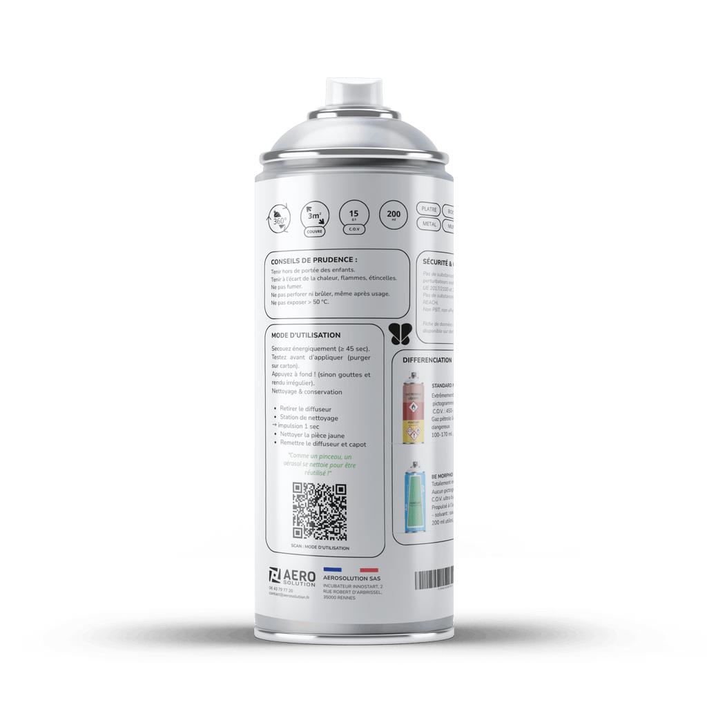 Bombe de peinture ROSE HELICONIA  BeMorpho