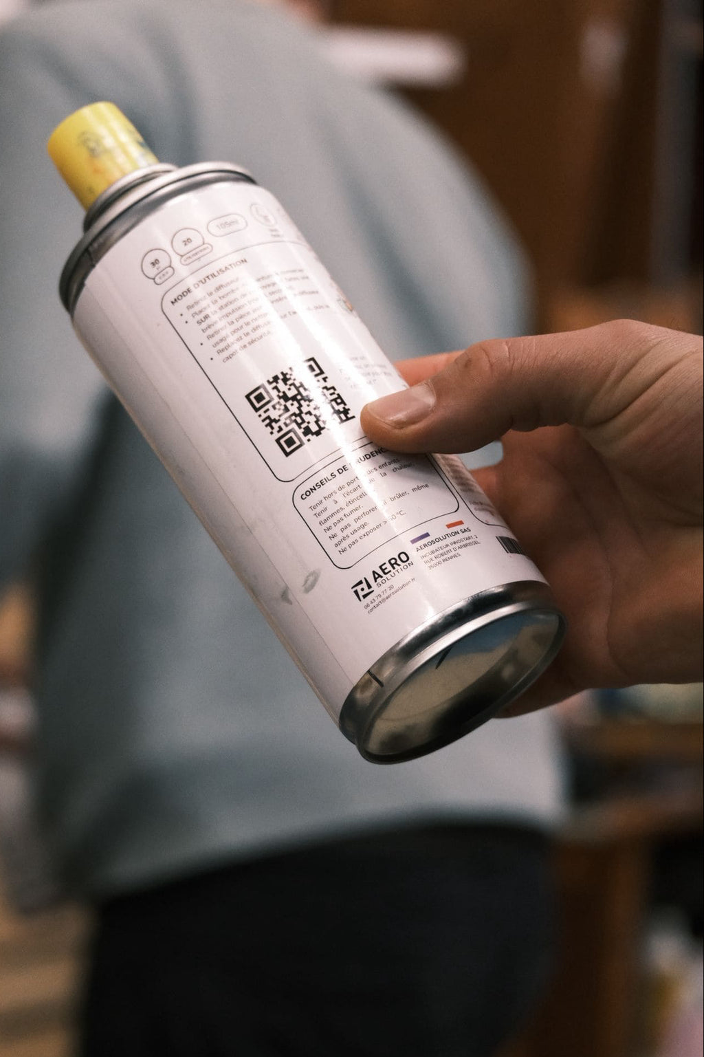 Nettoyant bombe de peinture anti bouchage 