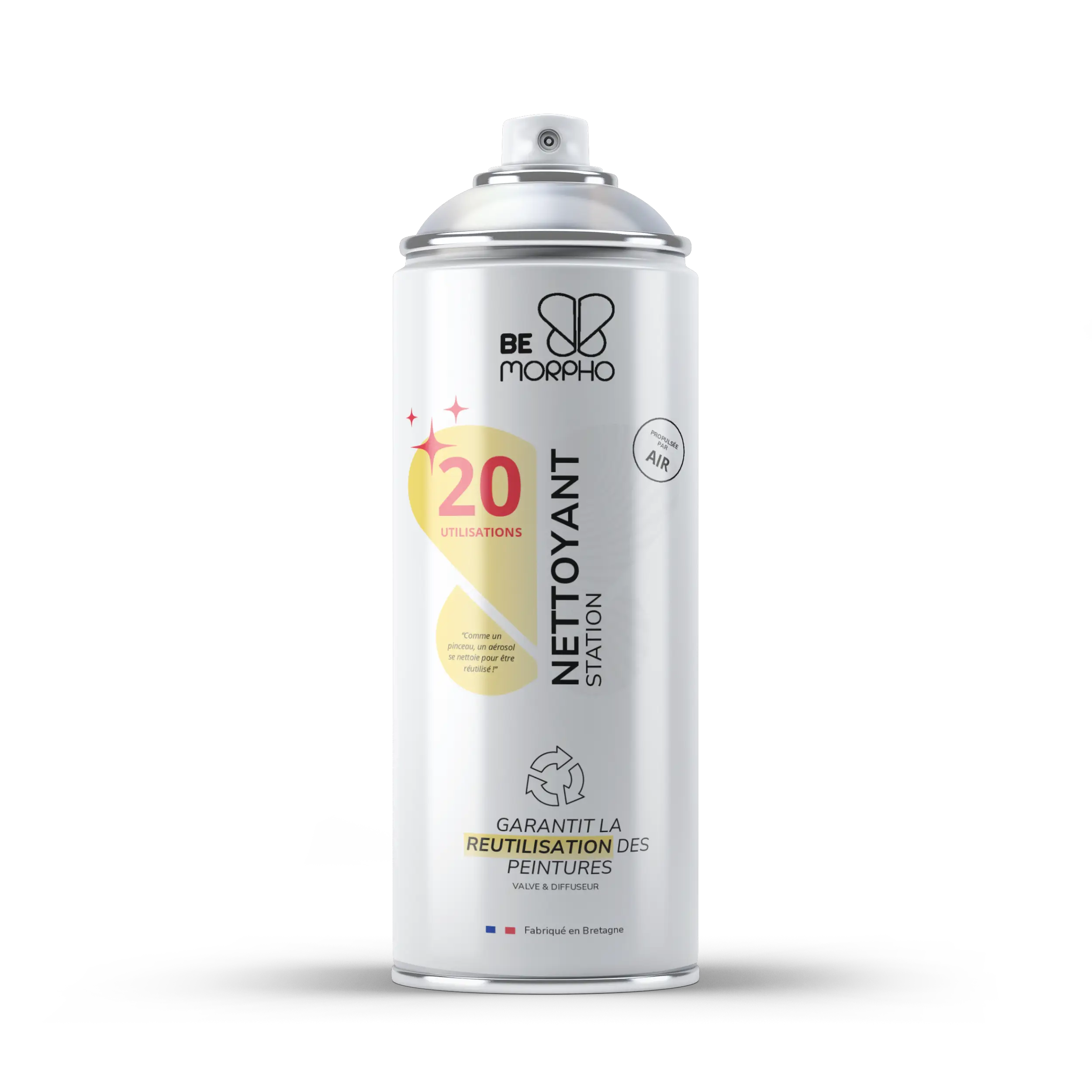 Nettoyant anti-bouchage pour bombe de peinture permettant d’éliminer les résidus de peinture | BE MORPHO